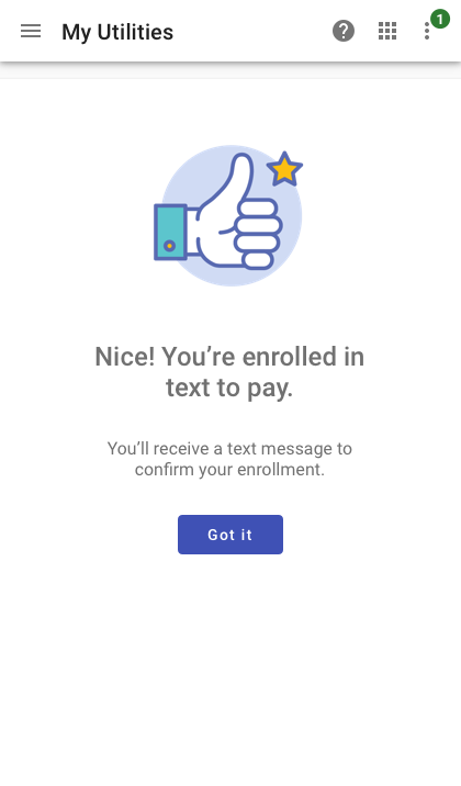 Full page submission on mobile.