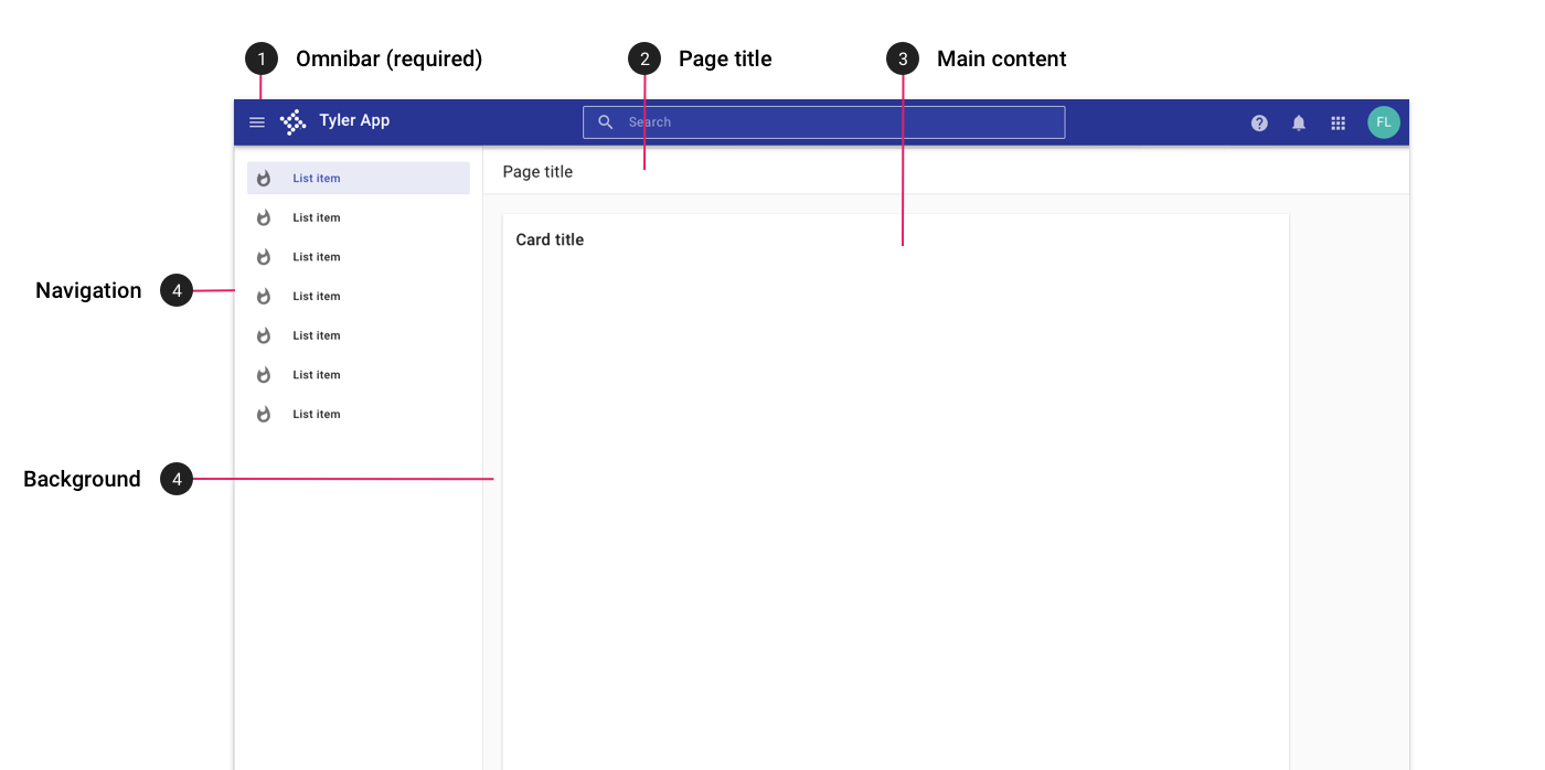 Desktop page layout