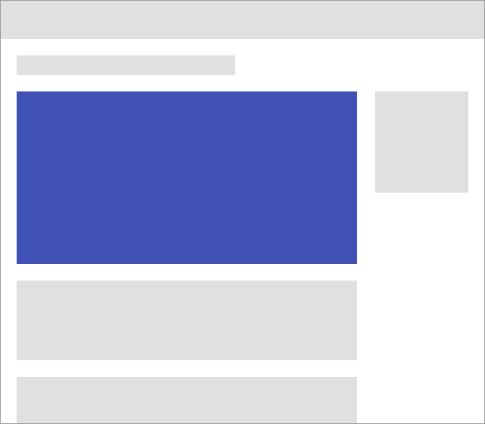 Image of a page with a clean hierarchy.