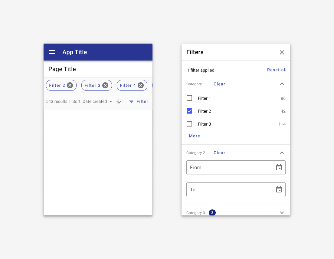 Mobile page layout